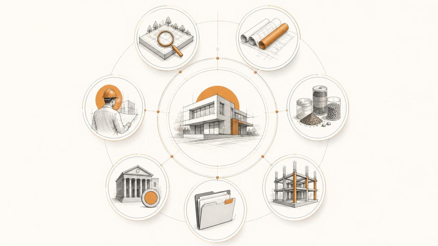 Proceso visual relacionado con Costos asociados a una licencia de construcción y servicios técnicos requeridos